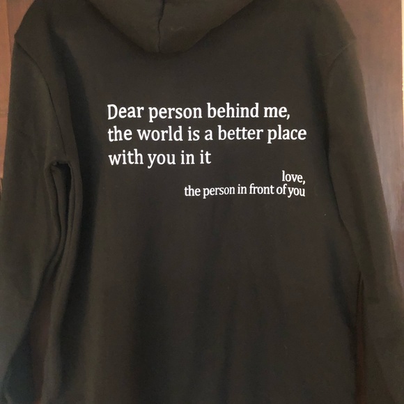 NWOT Large Unisex Positive affirmation hoodie - Picture 2 of 2